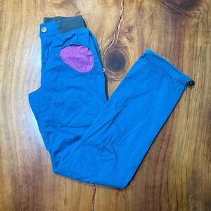 E9 Women's Rock Climbing Pants Small Cotton Onda Story Bouldering Purple II28